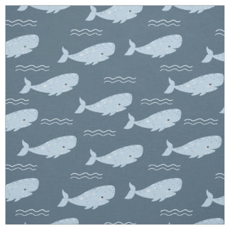 Blue whale fabric