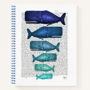 Blue Whale Family Notebook