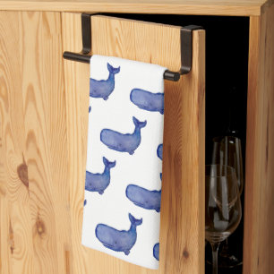 Blue Whale Kitchen Towel