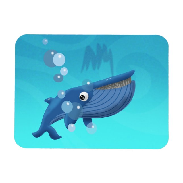 Blue Whale Magnet (Horizontal)