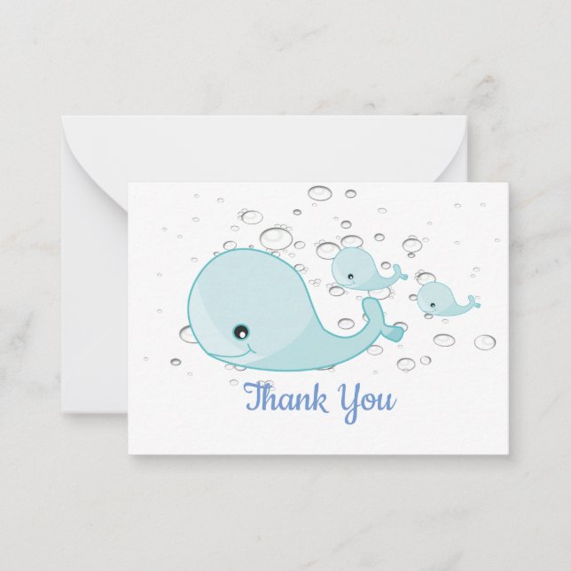 Blue Whale Merci Cartes (Devant)
