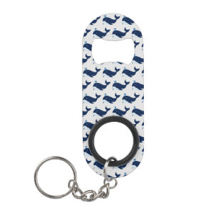 Blue Whale, Nautical Keychain Bottle Opener