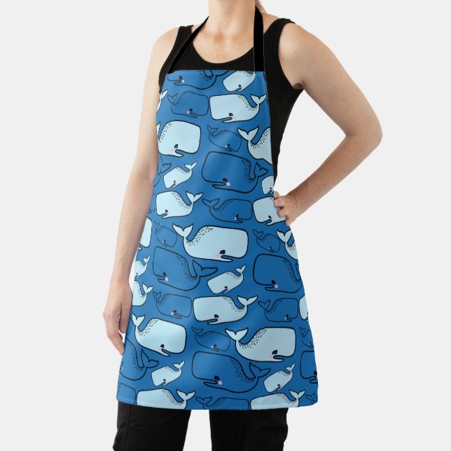 Blue Whale Pattern Apron (Insitu)