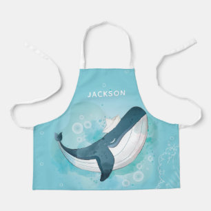 Blue Whale Personalized Apron