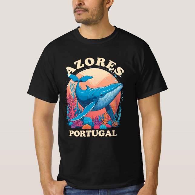 Blue Whale Watching in Azores T-Shirt (Front)