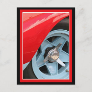 Blue Wheel and Knockoff Postcard