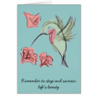 Blue Whimsy Hummingbird