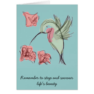 Blue Whimsy Hummingbird