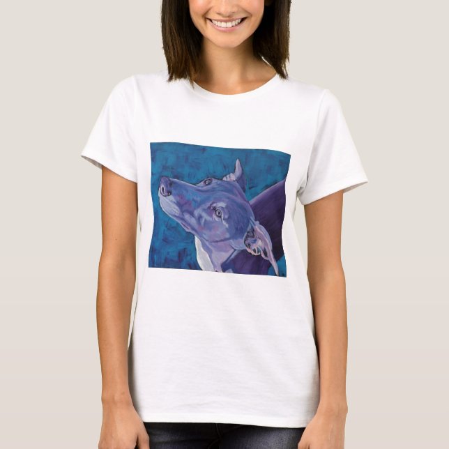 Blue Whippet T-Shirt (Front)
