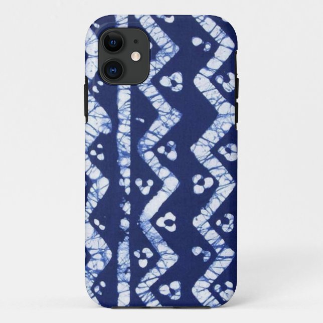 Blue/White African Batik Case (Back)