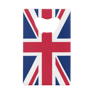 Blue White and Red Union Jack Credit Card Bottle Opener