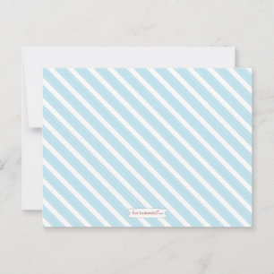 Blue   White Baby Shower Advice for Mommy to Be Card