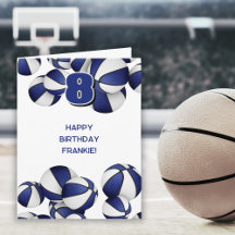 blue white basketballs kids birthday