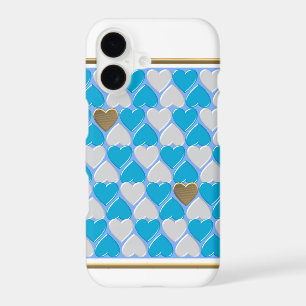 Blue, white Bavarian pattern. Case-Mate iPhone Cas