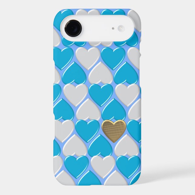 Blue, white Bavarian pattern. Case-Mate iPhone Case (Back)