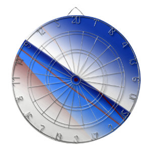 Blue white brown simple pattern custom colorful th dartboard