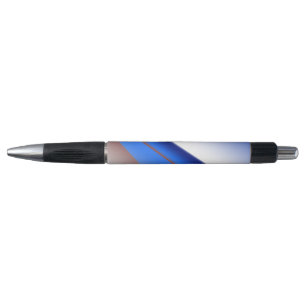Blue white brown simple pattern custom colourful t pen