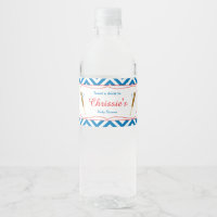 Blue & White Chevron Baseball Baby