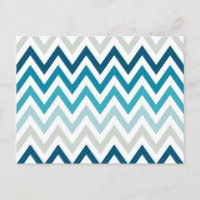 Blue White Chevron Geometric Designs Colour