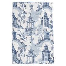 Blue & White Chinese Pattern Wrapping Paper
