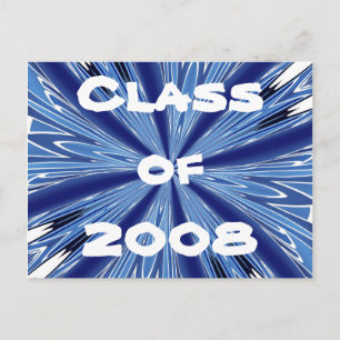 Blue & White Class of 2008 Postcard