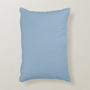 Blue & White Colour Striped Accent Pillow