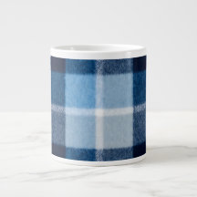 Blue White Cozy Plaid Flannel