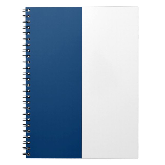 Blue & White CUSTOM Notebook (Front)