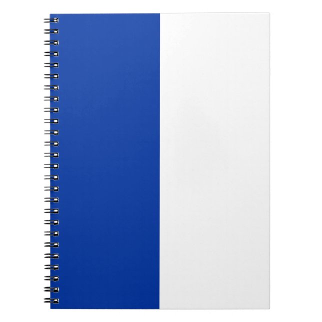 Blue & White CUSTOM Notebook (Front)