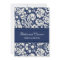 Blue White Damask Rehearsal Dinner Party