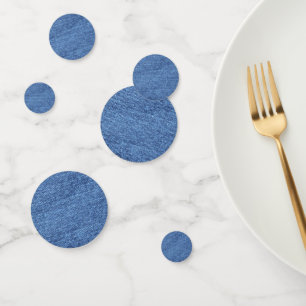 Blue White Denim Texture Look Image Confetti