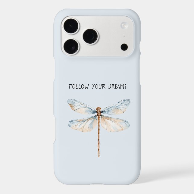 Blue White Dream Dragonfly Birthday (Back)