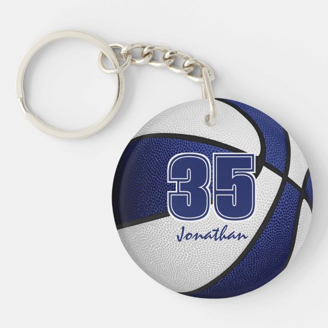 Blue white équipe couleurs garçons filles basketba (Devant)