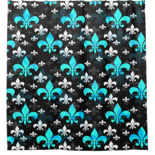 Blue White Fleur De Lis 