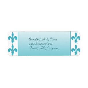 Blue & White Fleur De Lis Wedding
