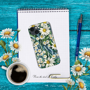 Blue & White Floral Daisies iPhone 13 Case