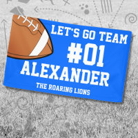 Blue White Football Team Spirit