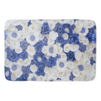 Blue White Fowers Elegant Girly