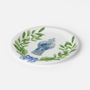 Blue & White Ginger Jar Paper Plate