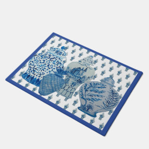 Blue & White Ginger Jars Doormat
