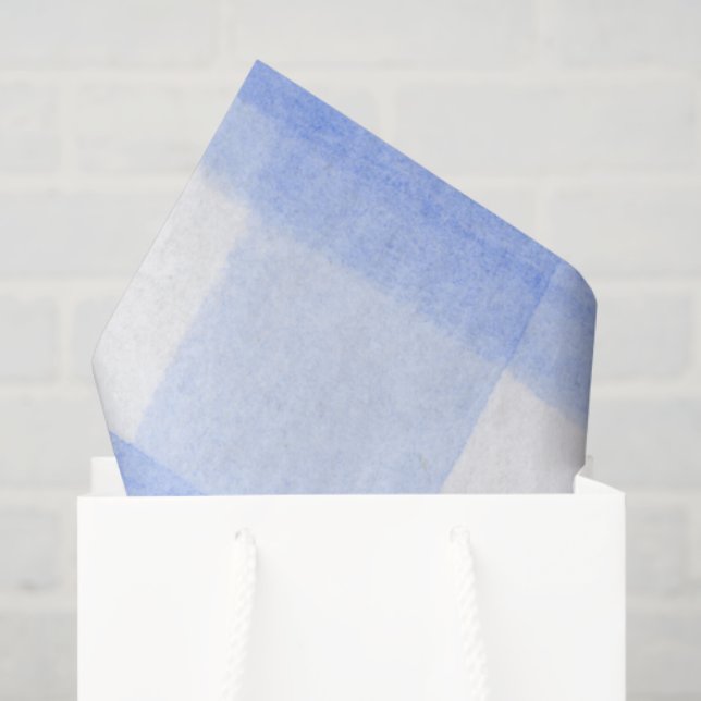 Blue White Gingham Check Tissue Paper (Gift Bag)
