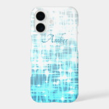 Blue White Gradient Glow Sparkles Personalized