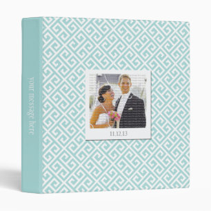 Blue & White Greek Key Photo Binder