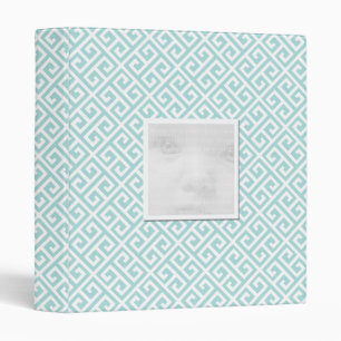 Blue & White Greek Key Photo Binder