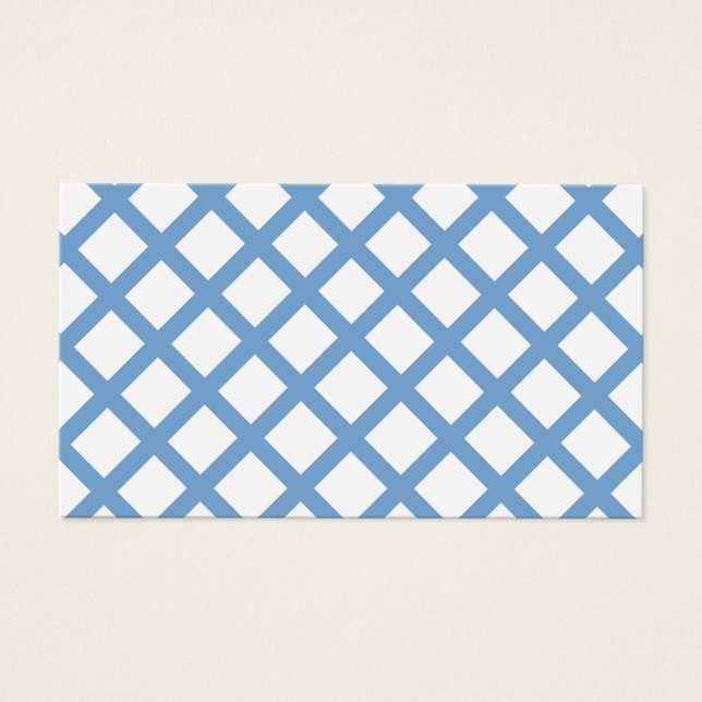 Blue White Harlequin Diamond Stripe Pattern (Front)