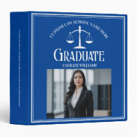 Blue White Law School Graduation Photo Album