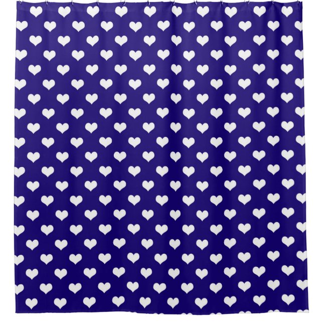 Blue White Love Heart Pattern Design  (Front)