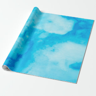 Blue White marble texture with natural patternabst Wrapping Paper