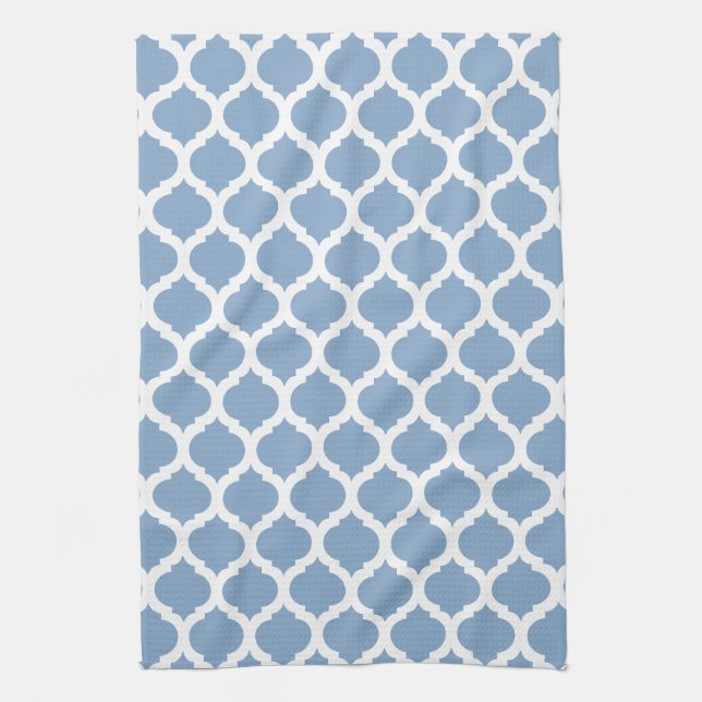 Blue & White Moroccan Kitchen Towel (Vertical)
