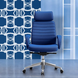 Blue & White Mosaic  Wallpaper